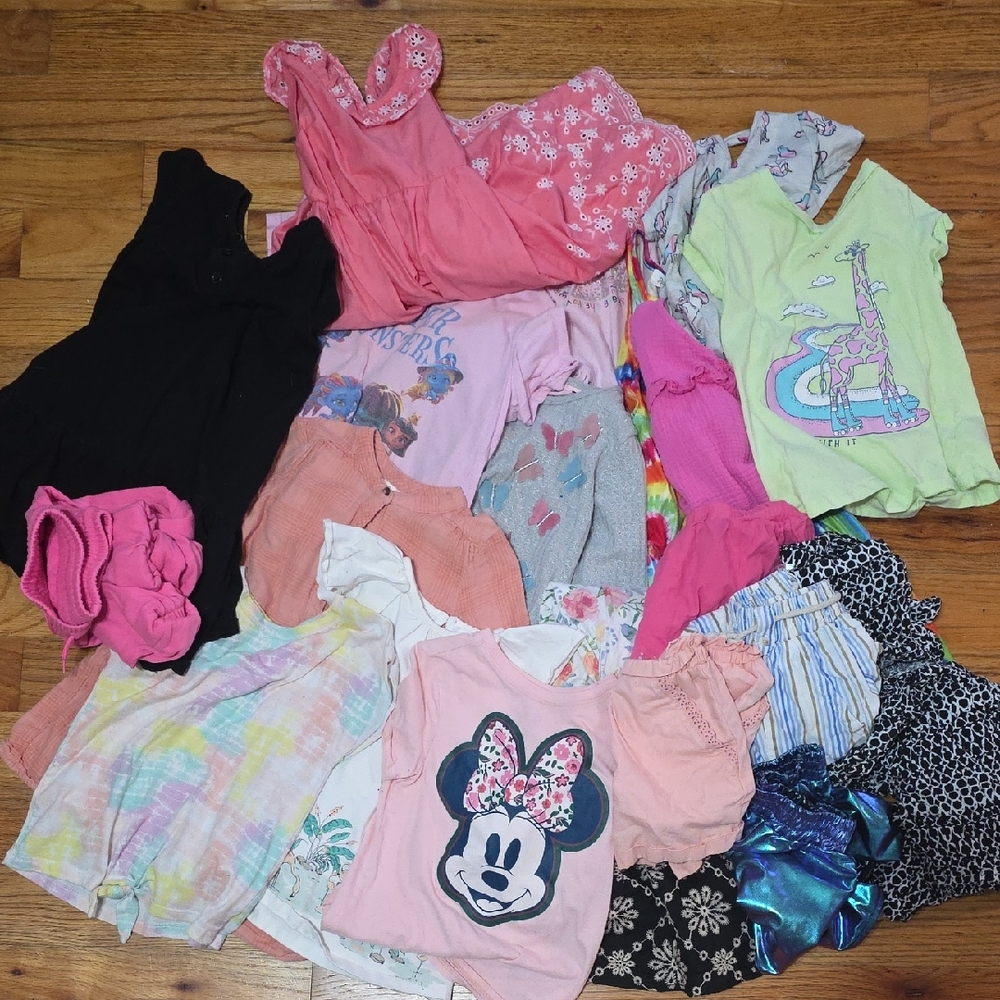 Colorful Kids Clothing Bundle. Kids Lot. Girls Size 5. Girls Size 6
